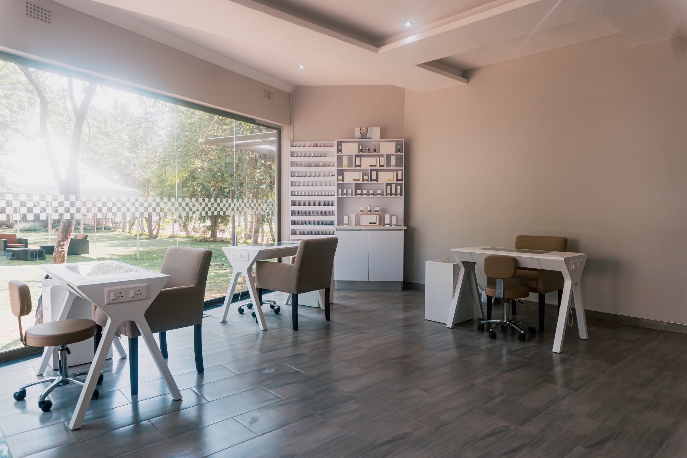 The nail and skincare studio at MaMoyo Kabulonga