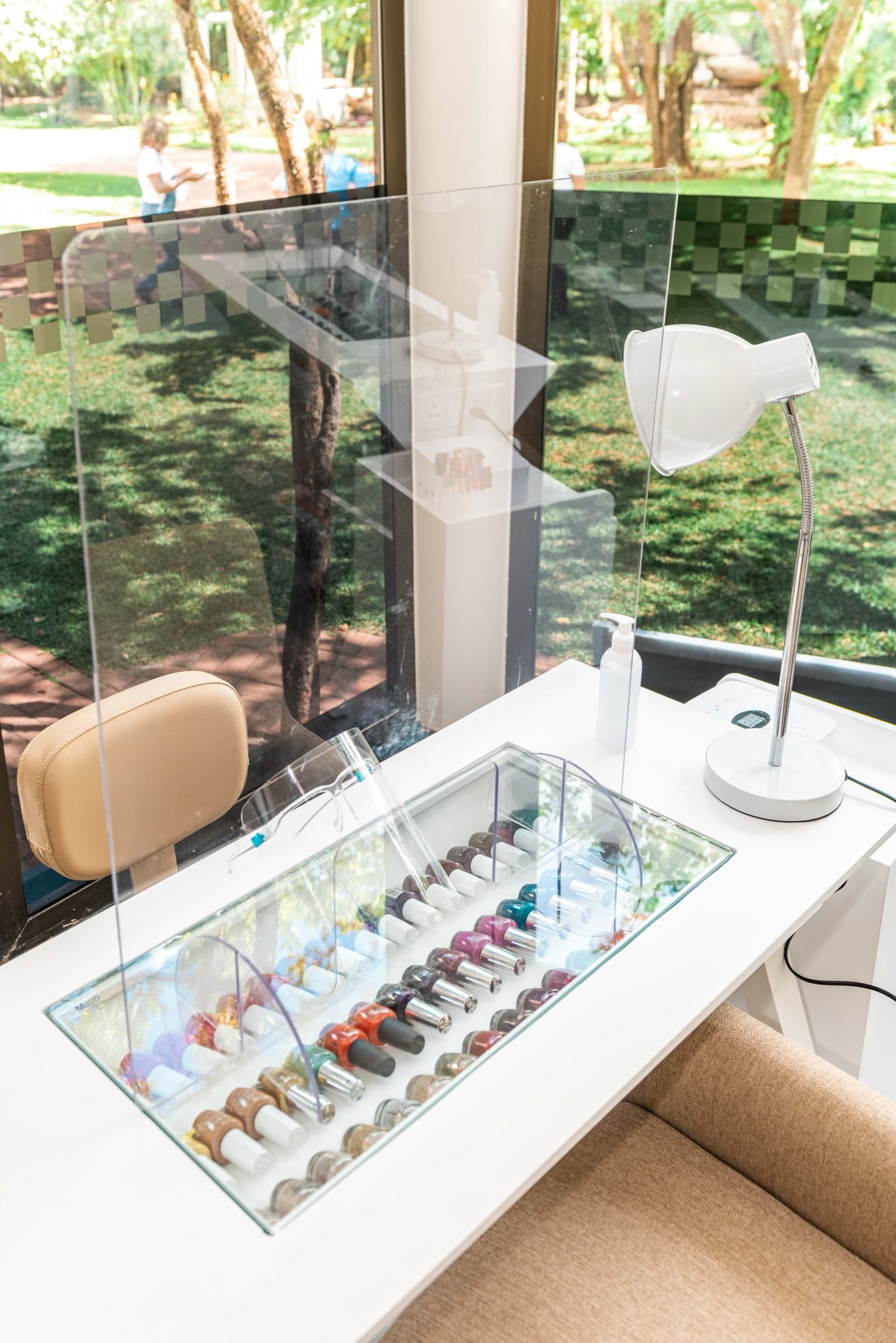 The nail colour bar at MaMoyo Twangale